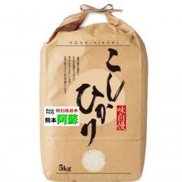 新米 令和6年産 熊本産 阿蘇 コシヒカリ 5kg 特別栽培米 送料無料 玄米 白米 7分づき 5分づき 3分づき お好みに精米します