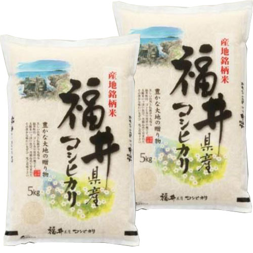 新米 令和6年産 福井産 コシヒカリ 10kg (5kg×2袋) 送料無料 玄米 白米 7分づき 5分づき 3分づき お好みに精米します